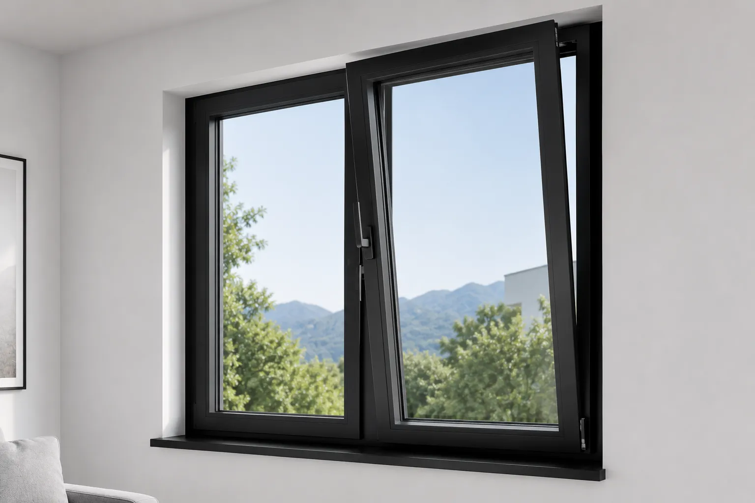 Ventana de aluminio sistema M100 de alto desempeño